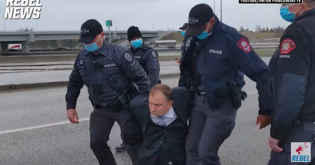 Pastor swarmed and arrested by police
